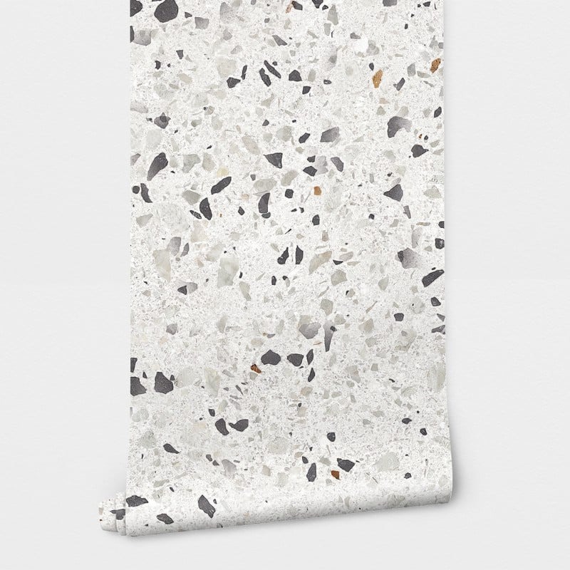 Αυτοκόλλητη Ταπετσαρία τοίχου GREY TONES TERRAZZO