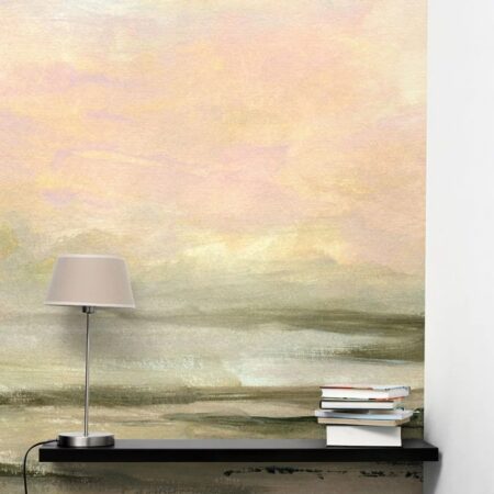 Αυτοκόλλητη Ταπετσαρία τοίχου HAND DRAWN SUNSET BEACH LANDSCAPE - Τοπία Sticky 1