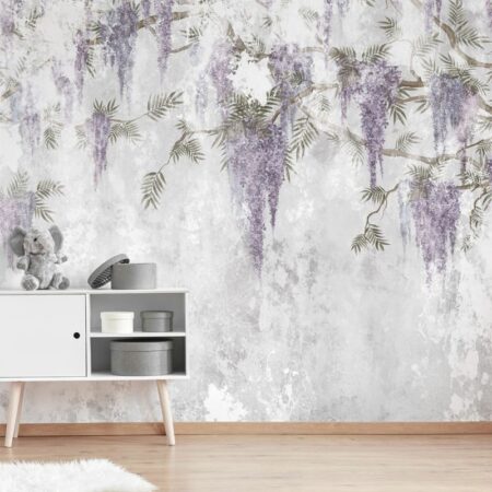 Αυτοκόλλητη Ταπετσαρία τοίχου HANGING FLOWERS - Floral - Λουλουδια