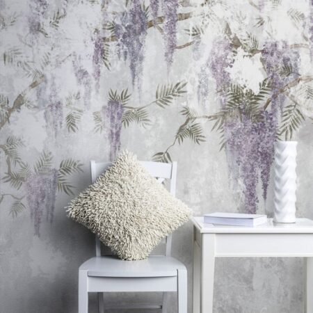 Αυτοκόλλητη Ταπετσαρία τοίχου HANGING FLOWERS - Floral - Λουλουδια Sticky 1
