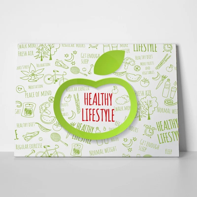 Πινακας σε καμβά HEALTHY LIFESTYLE