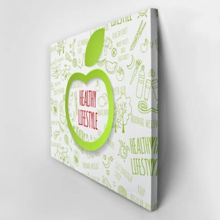 Πινακας σε καμβά HEALTHY LIFESTYLE - Επιστημη και Υγεια Sticky 2