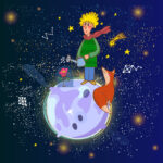 Πίνακας σε καμβά ILLUSTRATION OF LITTLE PRINCE