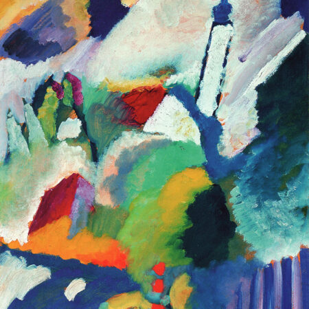 Πινακας σε καμβά KANDINSKY - CHURCH IN MURNAU - Wassily Kandinsky Sticky 5