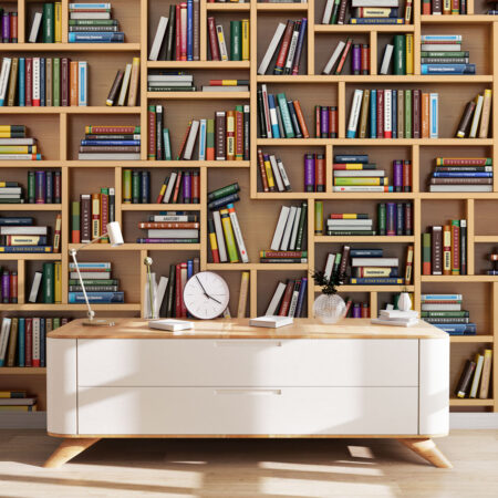 Αυτοκόλλητη Ταπετσαρία τοίχου LIBRARY - Μοτίβα
