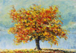 Πινακας σε καμβά LONELY TREE
