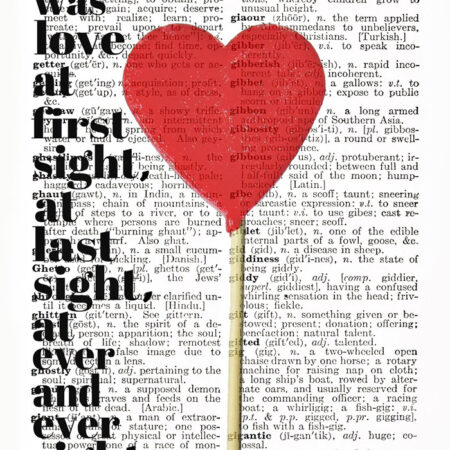 Πινακας σε καμβά LOVE AT FIRST... AND LAST SIGHT - Αγαπη - Ερωτας Sticky 5