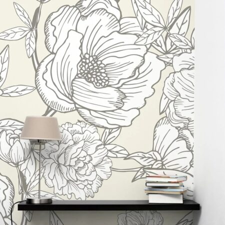 Αυτοκόλλητη Ταπετσαρία τοίχου MINIMAL FLORAL BLOSSOM - Floral - Λουλουδια Sticky 1