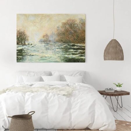 Πινακας σε καμβά MONET - ICE MELTING NEAR VETHEUIL - Monet Claude