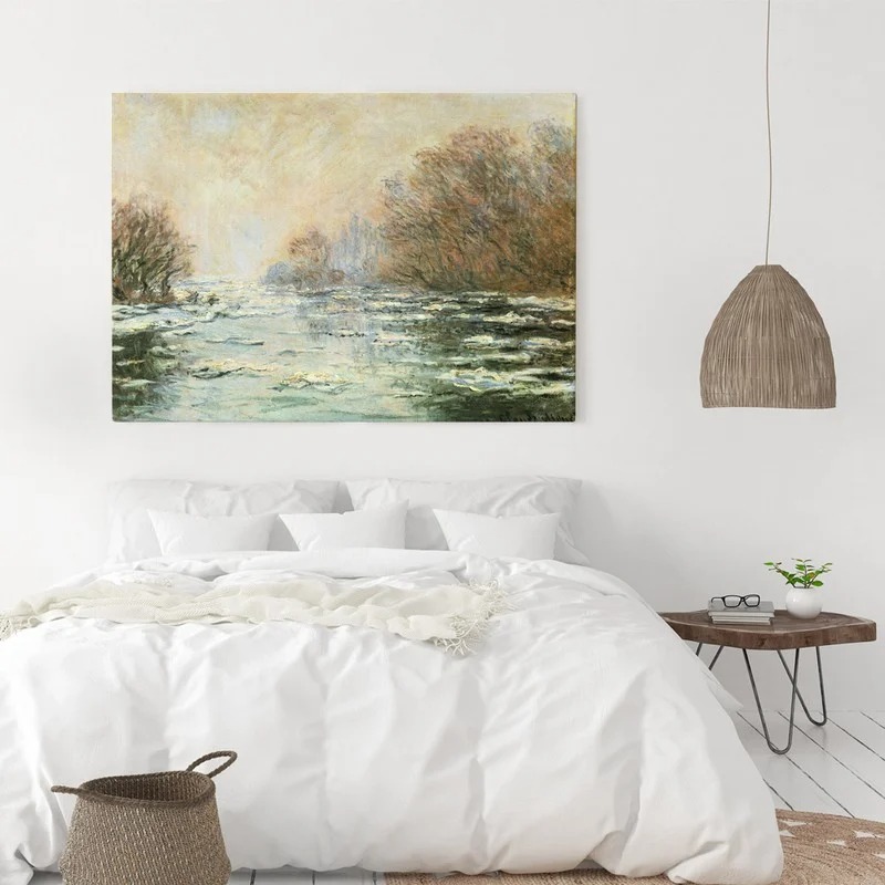 Πινακας σε καμβά MONET - ICE MELTING NEAR VETHEUIL