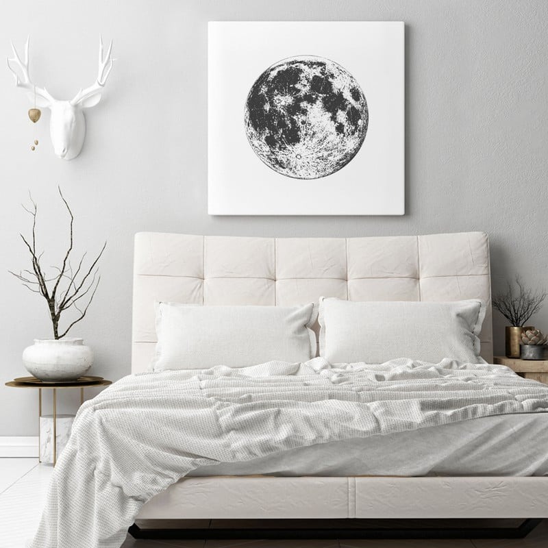 Πίνακας σε καμβά MOON ILLUSTRATION