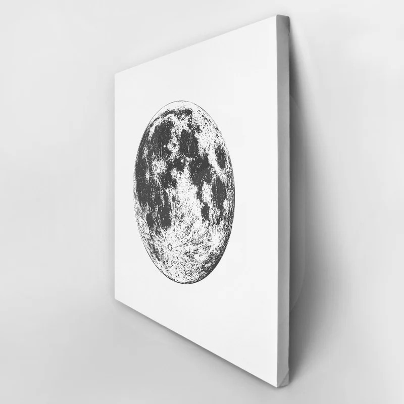 Πίνακας σε καμβά MOON ILLUSTRATION