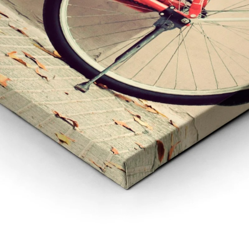 Πίνακας σε καμβά OLD RED BIKE