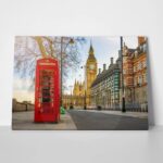 Πινακας σε καμβά OLD RED TELEPHONE BOX