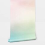 Αυτοκόλλητη Ταπετσαρία τοίχου OMBRE PINK AND CYAN