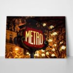 Πινακας σε καμβά PARIS METRO