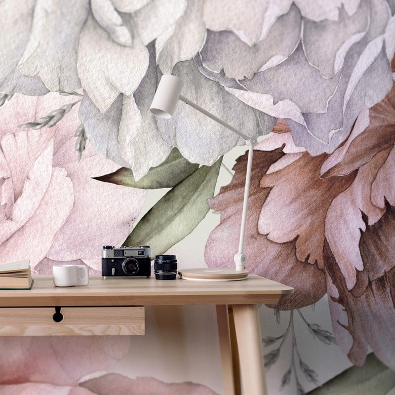 Αυτοκόλλητη Ταπετσαρία τοίχου PASTEL BLOSSOM FLOWERS