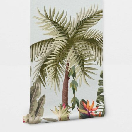 Αυτοκόλλητη Ταπετσαρία τοίχου PASTEL TROPICAL FOREST - Tropical Sticky 2