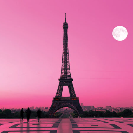 Πινακας σε καμβά PINK EIFFEL - Παρισι Sticky 5
