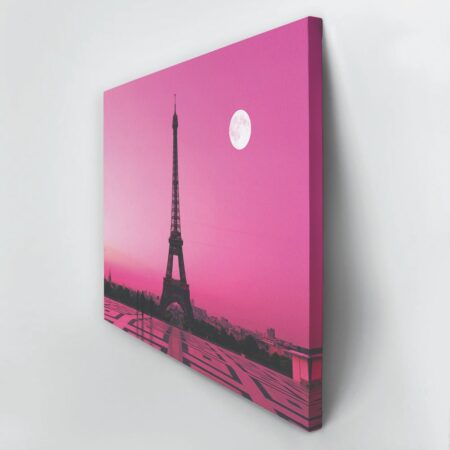 Πινακας σε καμβά PINK EIFFEL - Παρισι Sticky 3