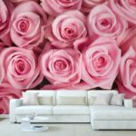 Αυτοκόλλητη Ταπετσαρία τοίχου PINK ROSES