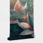 Αυτοκόλλητη Ταπετσαρία τοίχου PAPER WATER LILIES