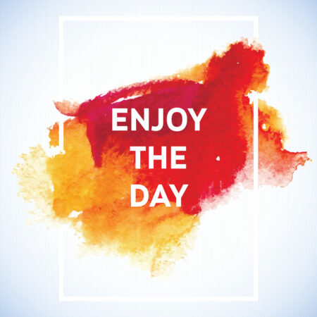 Πίνακας σε καμβά QUOTE ENJOY THE DAY - Typography και Χαρτες Sticky 4