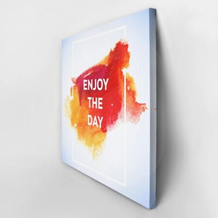 Πίνακας σε καμβά QUOTE ENJOY THE DAY - Typography και Χαρτες Sticky 2