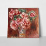 Πίνακας σε καμβά RENOIR - ROSES DANS UN VASE