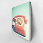 Πίνακας σε καμβά RETRO RED PHONE 1