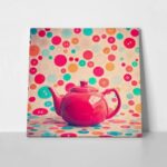Πίνακας σε καμβά RETRO TEA POT