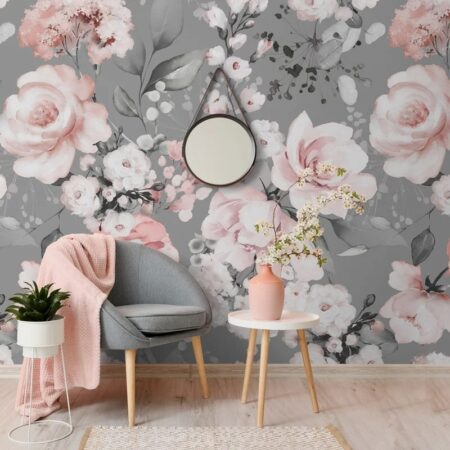 Αυτοκόλλητη Ταπετσαρία τοίχου ROMANTIC BOUQUET - Floral - Λουλουδια