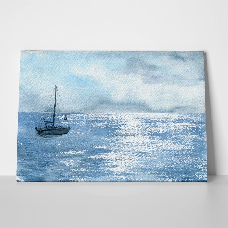 Πινακας σε καμβά SAILING DURING CLOUDY WEATHER