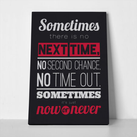 Πινακας σε καμβά SOMETIMES - Typography