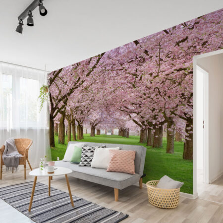 Αυτοκόλλητη Ταπετσαρία τοίχου SPRING WALK - Floral - Λουλουδια