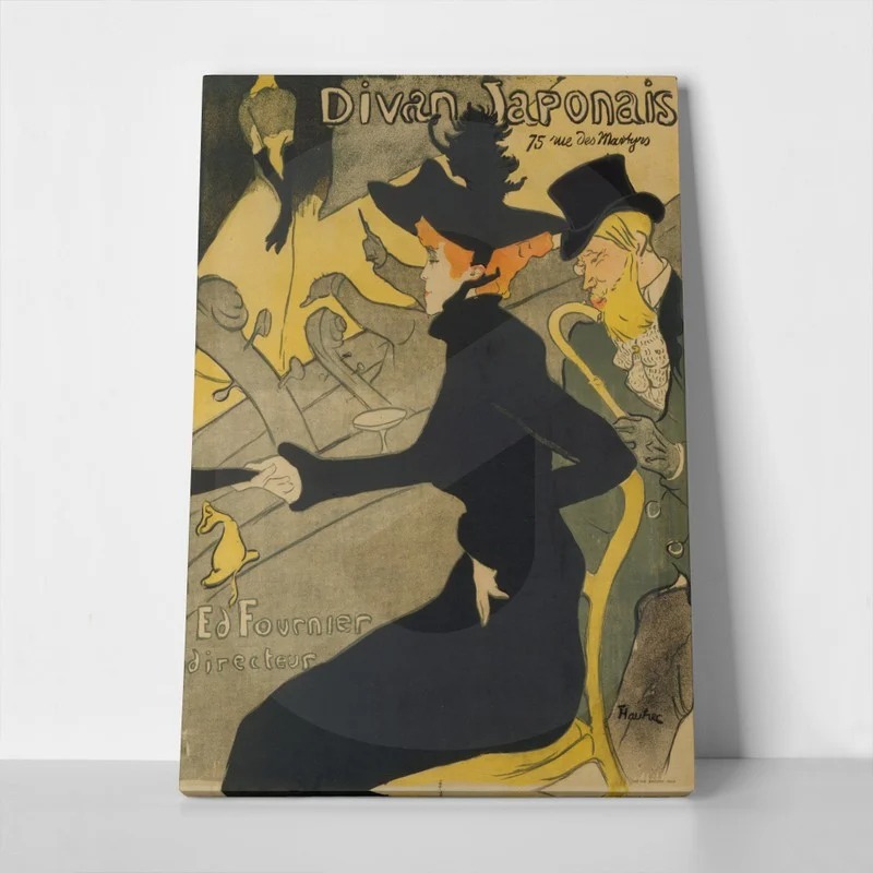 Πινακας σε καμβά TOULOUSE LAUTREC - DIVAN JAPONAIS