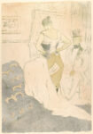 Πινακας σε καμβά TOULOUSE LAUTREC - FASTENING A CORSET