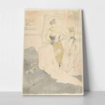 Πινακας σε καμβά TOULOUSE LAUTREC - FASTENING A CORSET