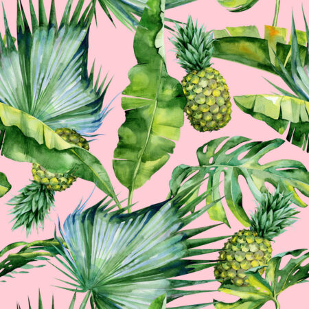 Πίνακας σε καμβά TROPICAL - Botanical - Φυτα Sticky 5