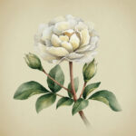 Πίνακας σε καμβά UNIQUE WATERCOLOR PEONY FLOWERS