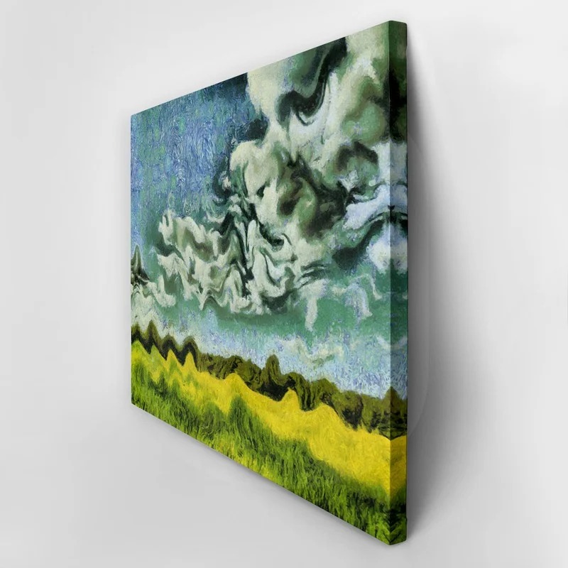 Πινακας σε καμβά VAN GOGH STYLE MEADOW