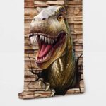 Αυτοκόλλητη Ταπετσαρία τοίχου DINO BREAKING WALL