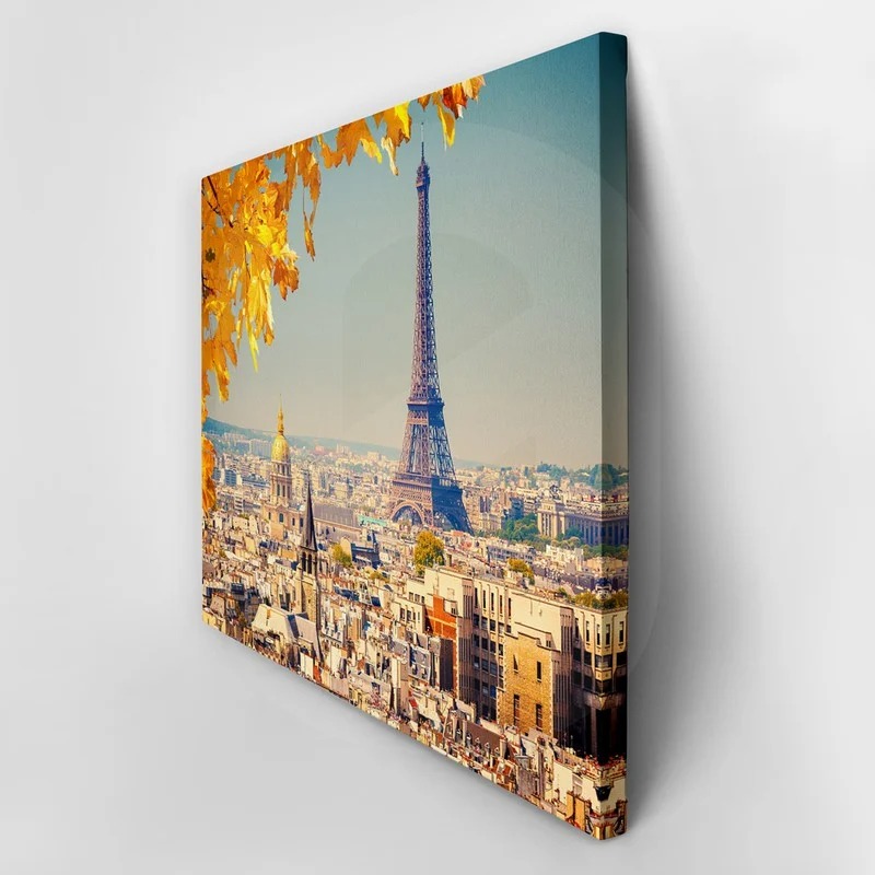 Πινακας σε καμβά YELLOW PARIS