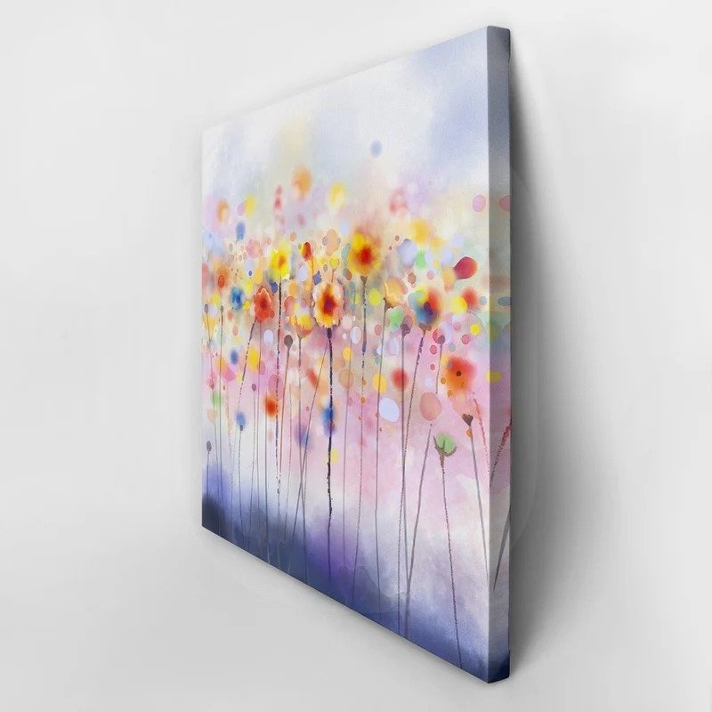 Πίνακας σε καμβά ABSTRACT DANDELION COLORFUL PAINTINGS FLOWERS SOFT