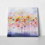 Πίνακας σε καμβά ABSTRACT DANDELION COLORFUL PAINTINGS FLOWERS SOFT