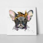 Πίνακας σε καμβά FRENCH BULLDOG WATERCOLOR CUTE