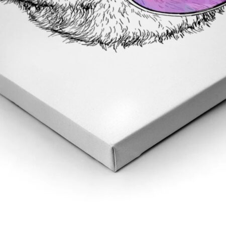 Πίνακας σε καμβά FUNNY PANDA GLASSES - Αρκουδες Sticky 1