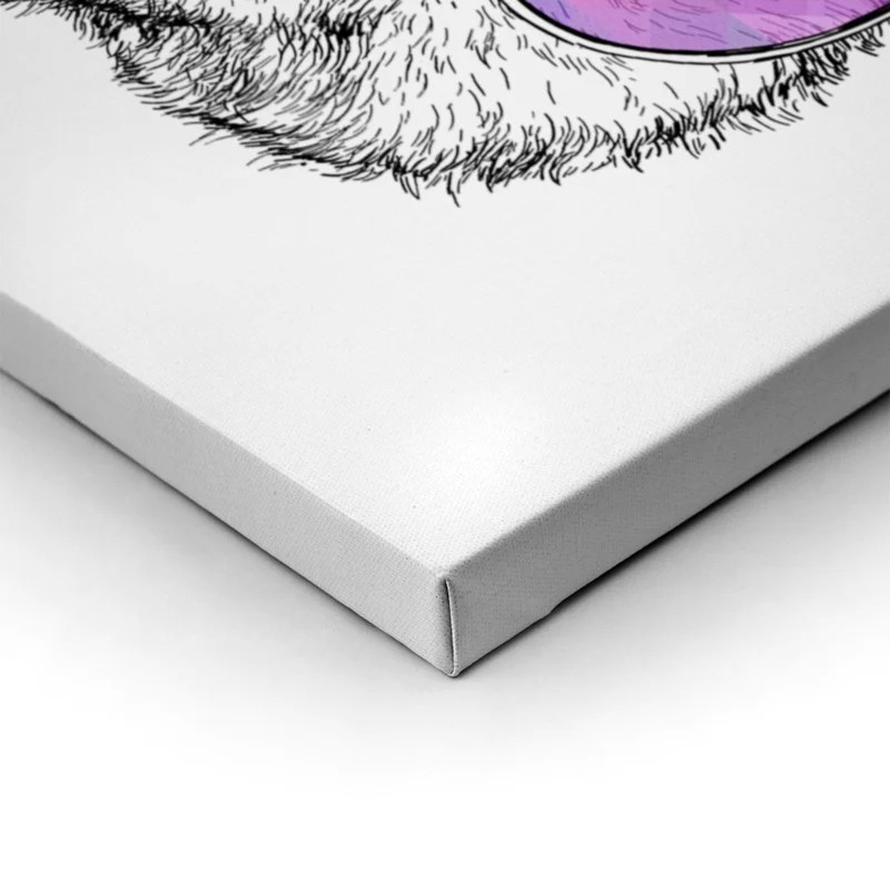 Πίνακας σε καμβά FUNNY PANDA GLASSES