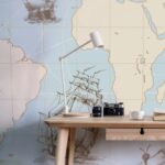 Αυτοκόλλητη Ταπετσαρία τοίχου HISTORICAL WORLD MAP 2