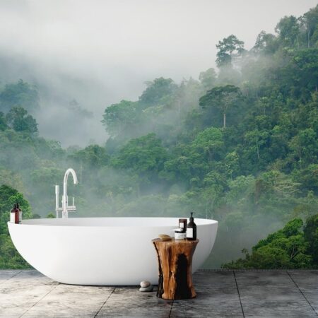 Αυτοκόλλητη Ταπετσαρία τοίχου RAINFOREST FOG - Τοπία